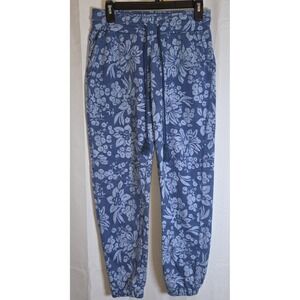 Anthropologie Daily Practice Floral Jogger Sweatpants Women XS Blue...